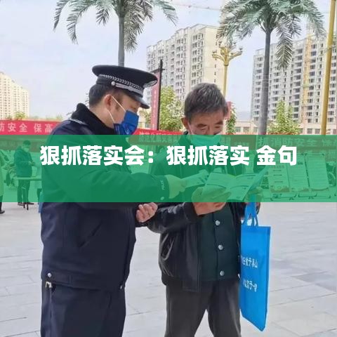 狠抓落實(shí)會：狠抓落實(shí) 金句 