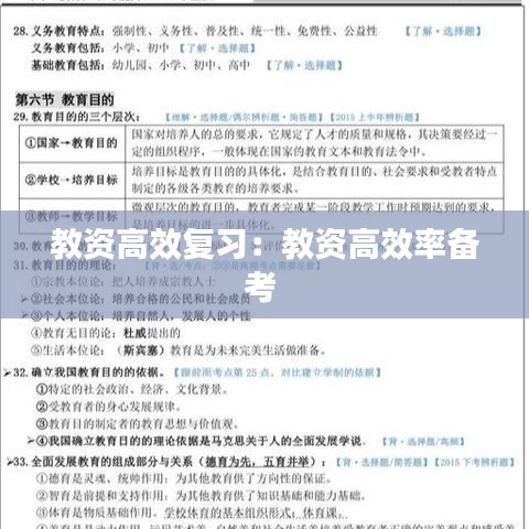 教資高效復習：教資高效率備考 