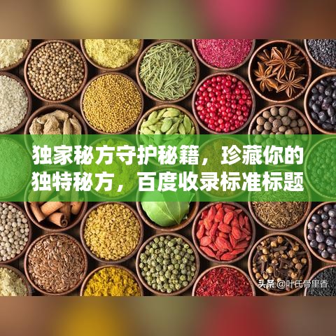 獨家秘方守護秘籍，珍藏你的獨特秘方，百度收錄標準標題推薦
