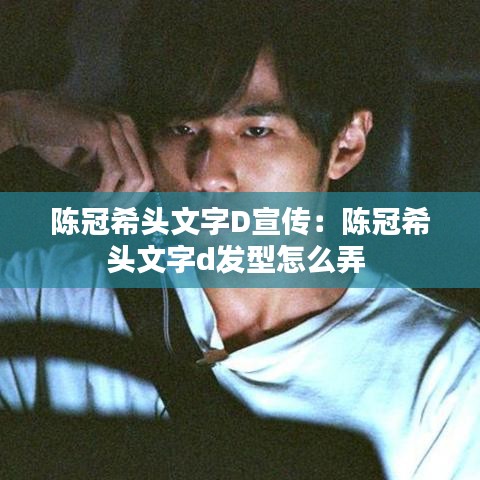 陳冠希頭文字D宣傳：陳冠希頭文字d發(fā)型怎么弄 