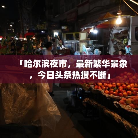 「哈爾濱夜市，最新繁華景象，今日頭條熱搜不斷」