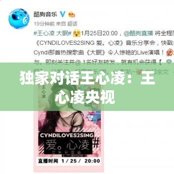 獨家對話王心凌：王心凌央視 