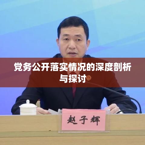 黨務(wù)公開落實情況的深度剖析與探討