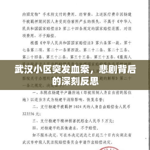 武漢小區(qū)突發(fā)血案，悲劇背后的深刻反思