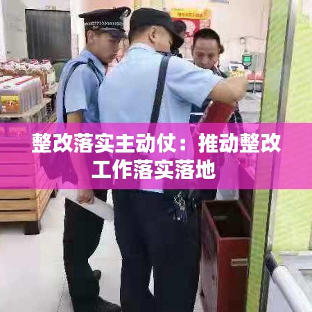 整改落實(shí)主動仗：推動整改工作落實(shí)落地 