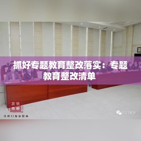 抓好專題教育整改落實：專題教育整改清單 
