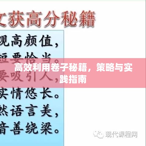 高效利用卷子秘籍，策略與實(shí)踐指南