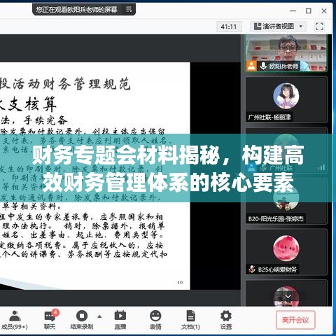 財務(wù)專題會材料揭秘，構(gòu)建高效財務(wù)管理體系的核心要素