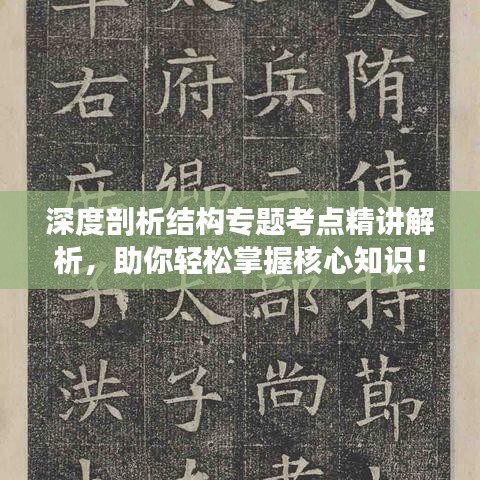 深度剖析結(jié)構(gòu)專(zhuān)題考點(diǎn)精講解析，助你輕松掌握核心知識(shí)！
