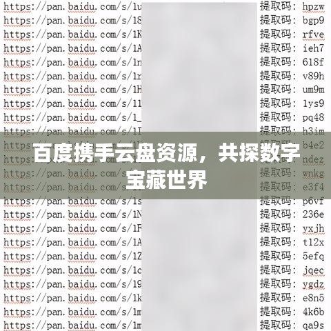 百度攜手云盤(pán)資源，共探數(shù)字寶藏世界