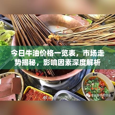 今日牛油價格一覽表，市場走勢揭秘，影響因素深度解析