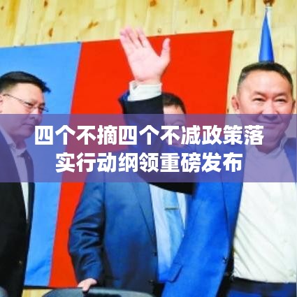 四個不摘四個不減政策落實行動綱領(lǐng)重磅發(fā)布