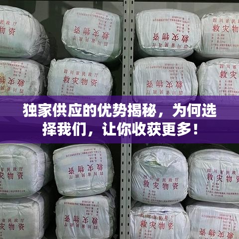 獨(dú)家供應(yīng)的優(yōu)勢揭秘，為何選擇我們，讓你收獲更多！