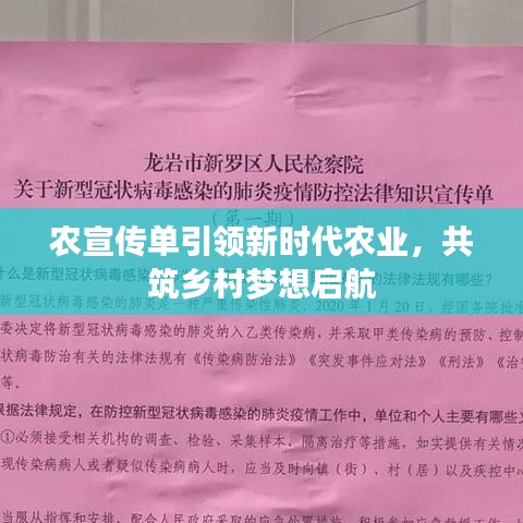 農(nóng)宣傳單引領新時代農(nóng)業(yè)，共筑鄉(xiāng)村夢想啟航