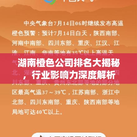 湖南橙色公司排名大揭秘，行業(yè)影響力深度解析