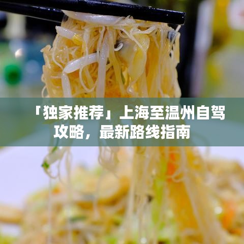 「獨(dú)家推薦」上海至溫州自駕攻略，最新路線指南