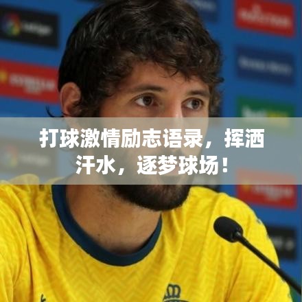 打球激情勵(lì)志語(yǔ)錄，揮灑汗水，逐夢(mèng)球場(chǎng)！